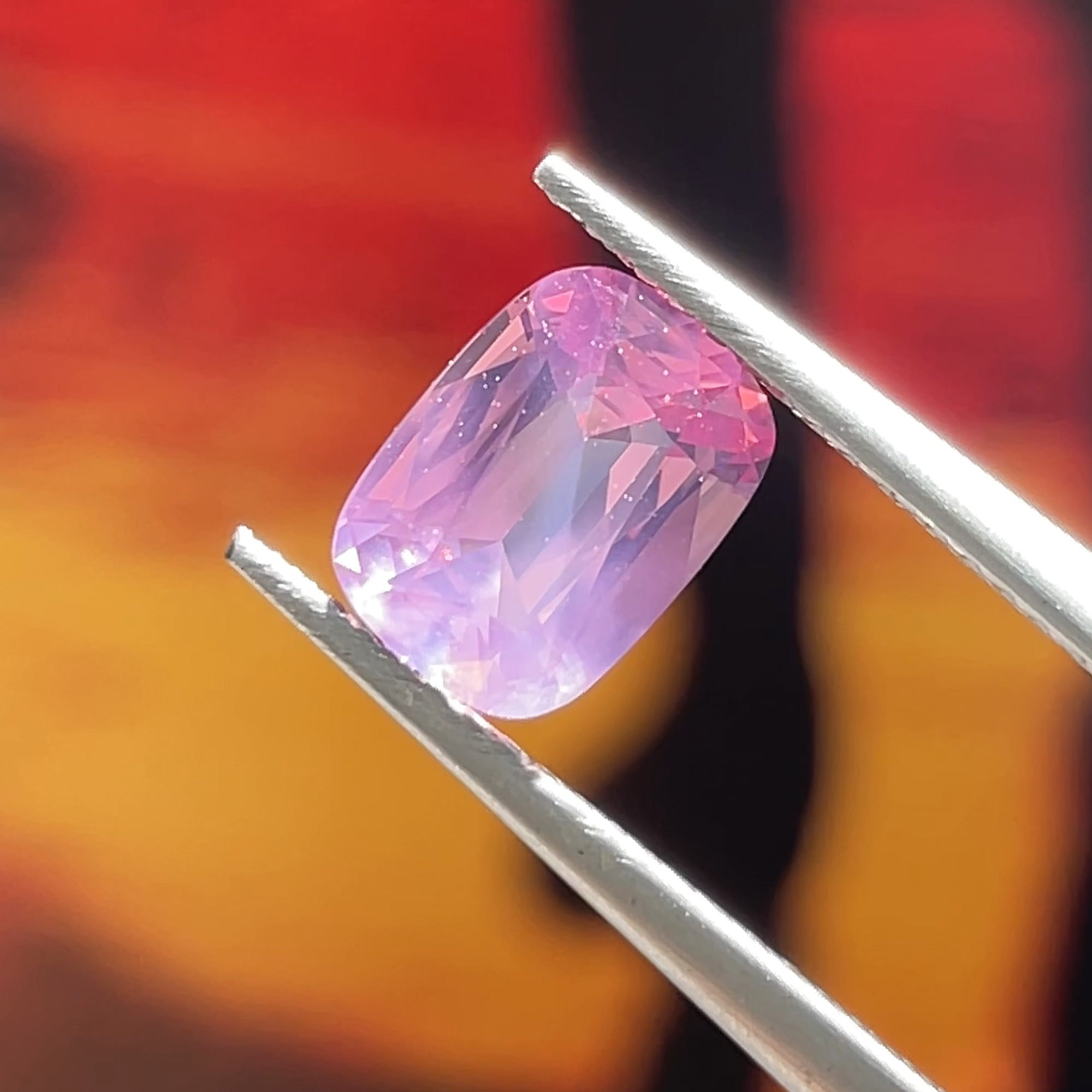 1.72 ct Milky Spinel from Mahenge, precision cut, face-up, view 9