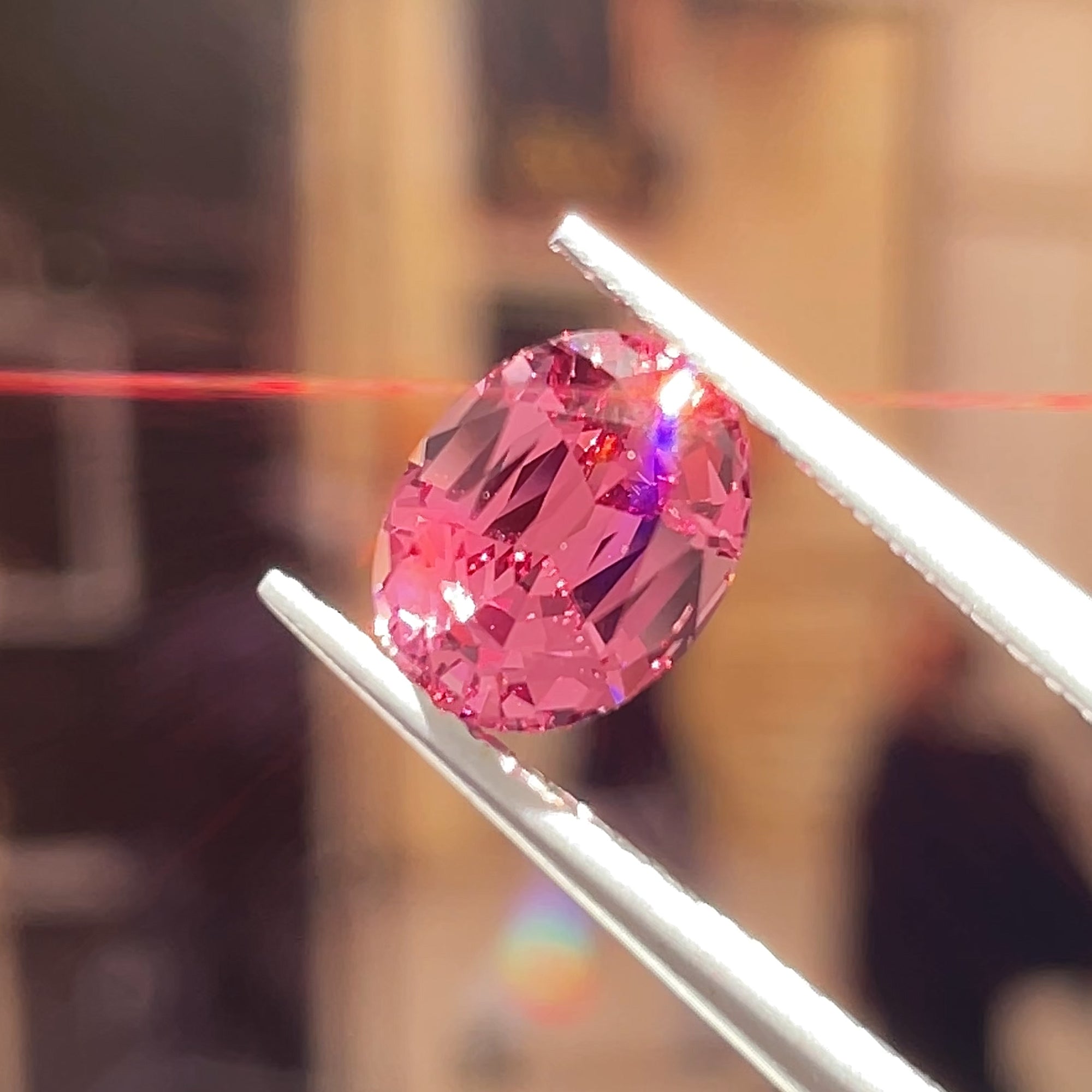 1.96 ct Mahenge Garnet From Tanzania, precision cut, face-up, view 12