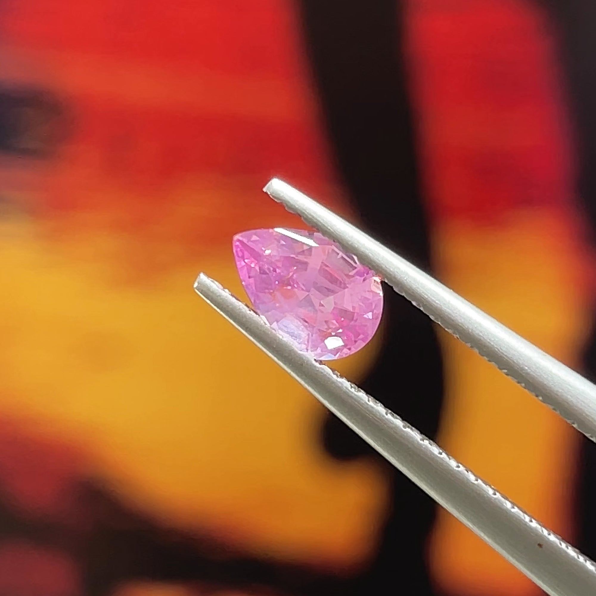 0.56 ct Milky Mahenge Spinel from Tanzania, precision cut, face-up, view 5