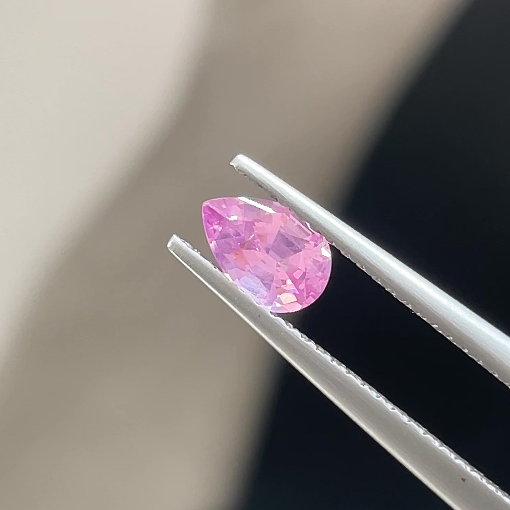 0.56 ct Milky Mahenge Spinel from Tanzania, precision cut, face-up, view 6