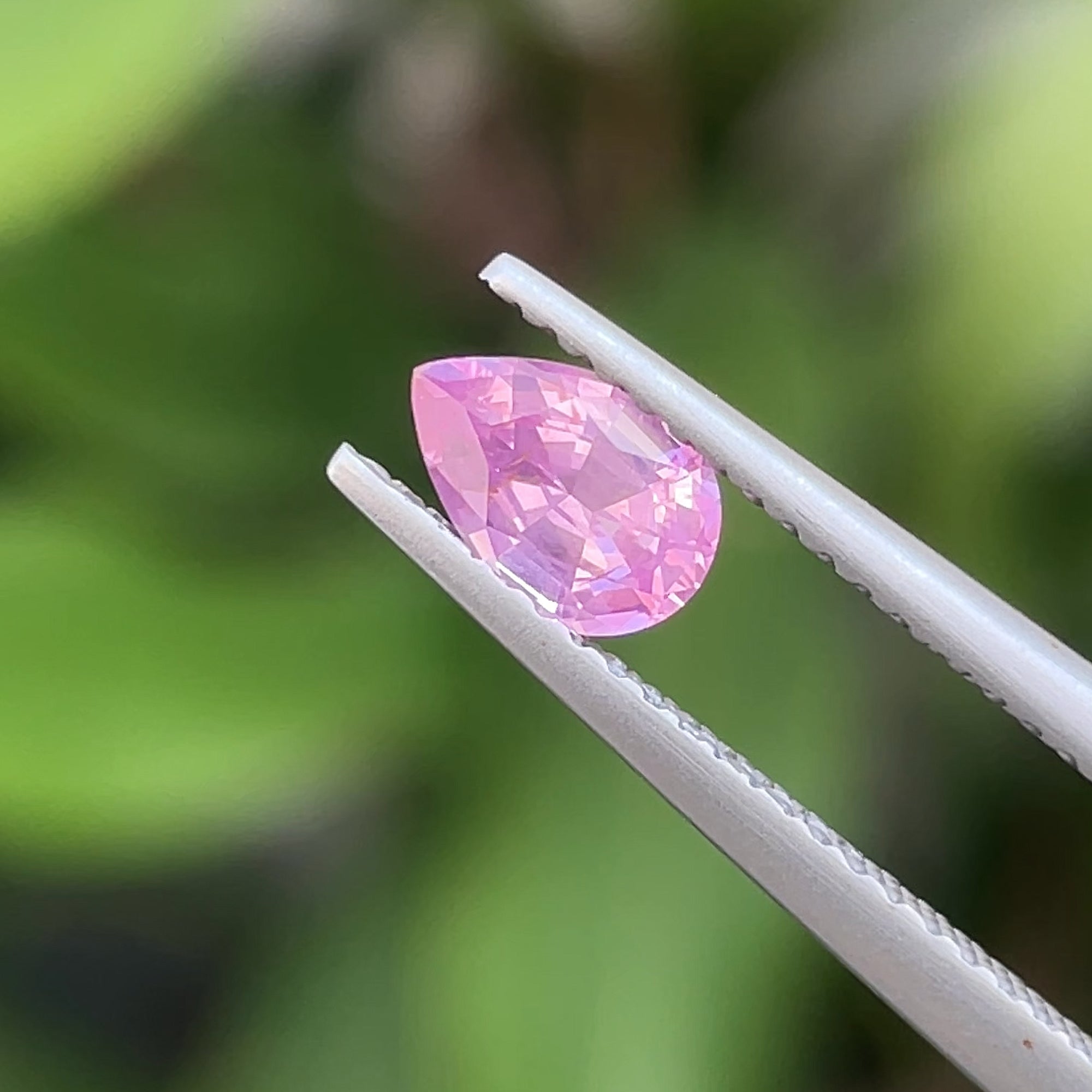 0.56 ct Milky Mahenge Spinel from Tanzania, precision cut, face-up, view 7