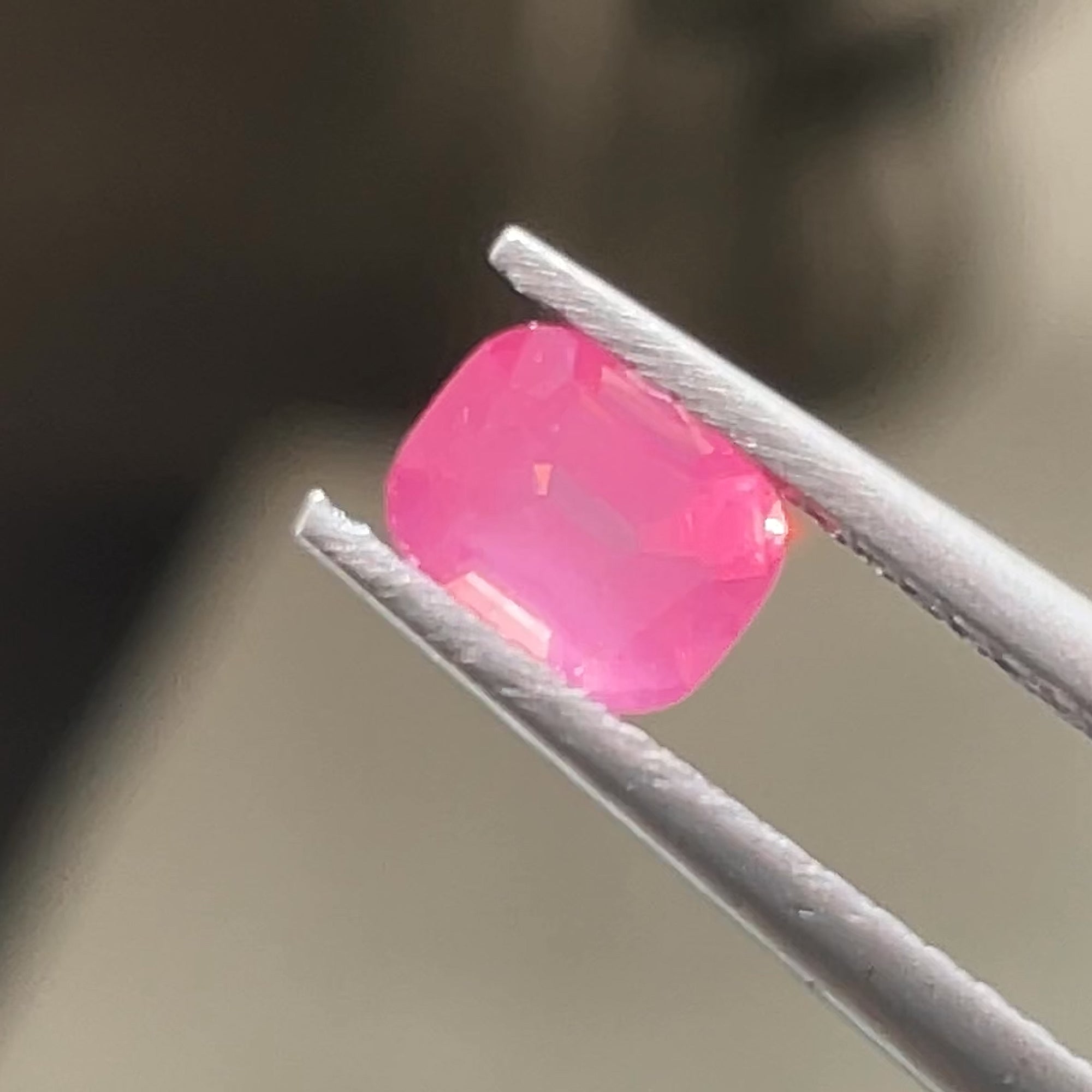 0.61 ct Milky Mahenge Spinel from Tanzania, precision cut, face-up, view 7