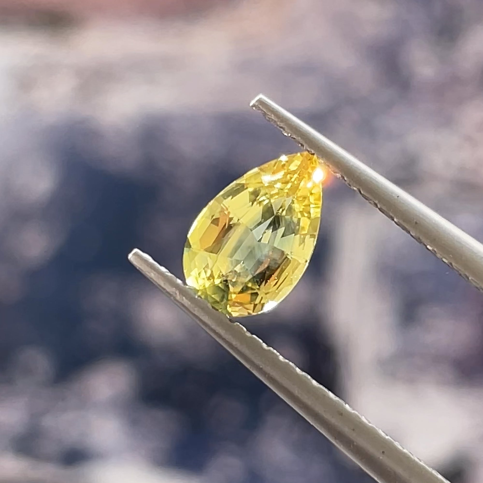 0.77 ct Unheated Yellow Parti Sapphire from Australia 🇦🇺