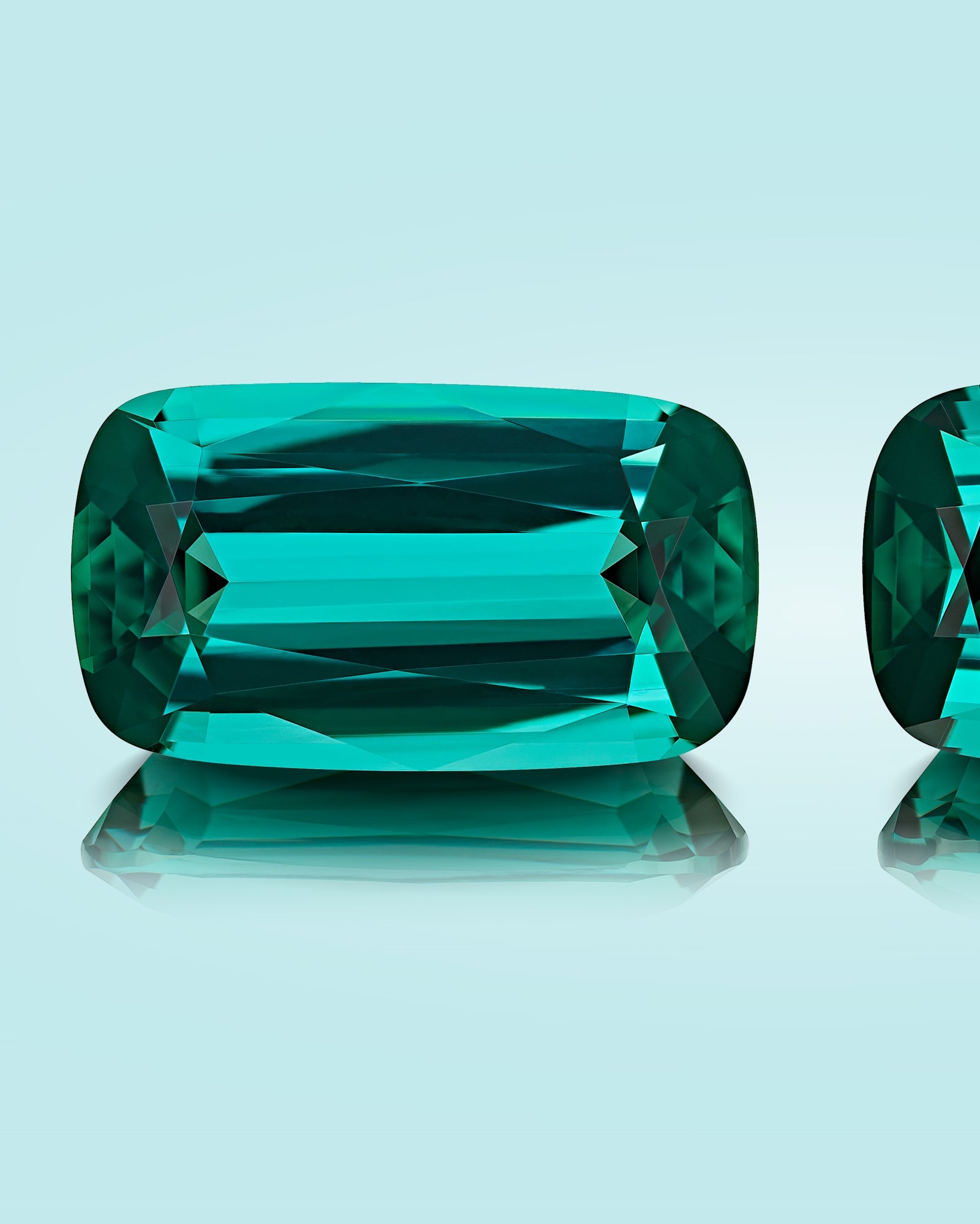 4.19 ct Lagoon Tourmaline Matching Pair from Afghanistan π¦π«