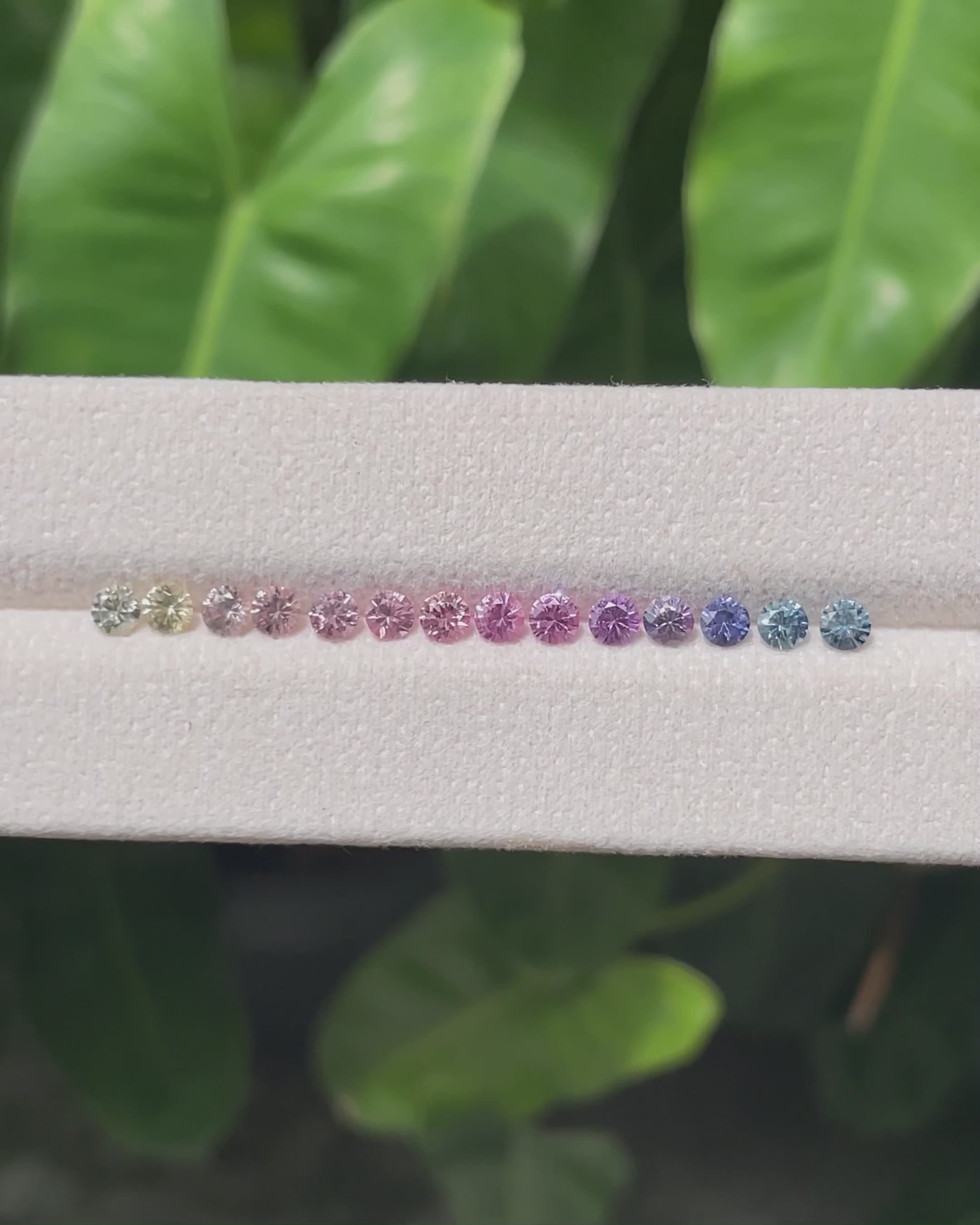 2.65 ct Brilliant Sapphire Set (14 pieces) from Madagascar