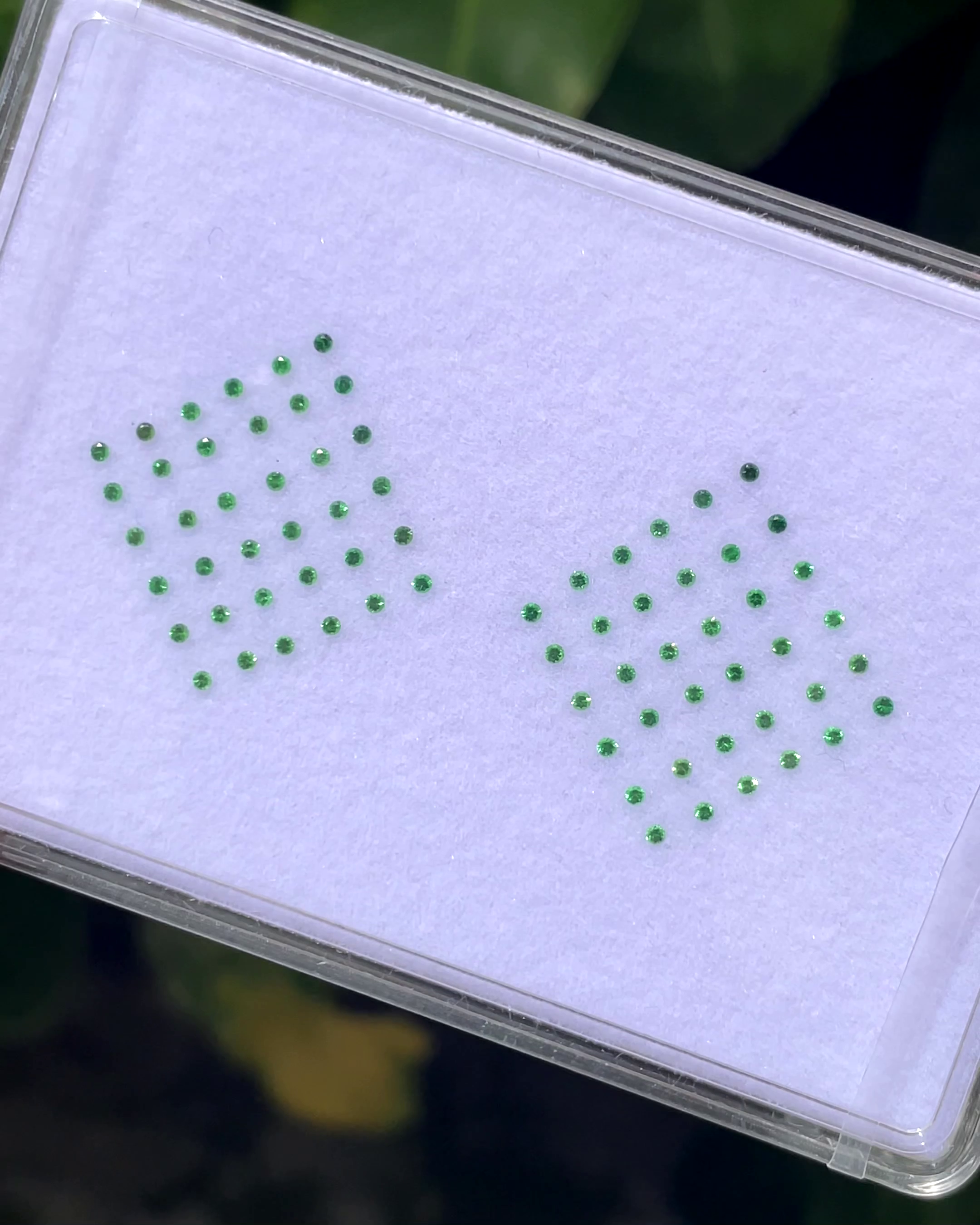 0.75 ct Tsavorite Garnet Set from Kenya 🇰🇪