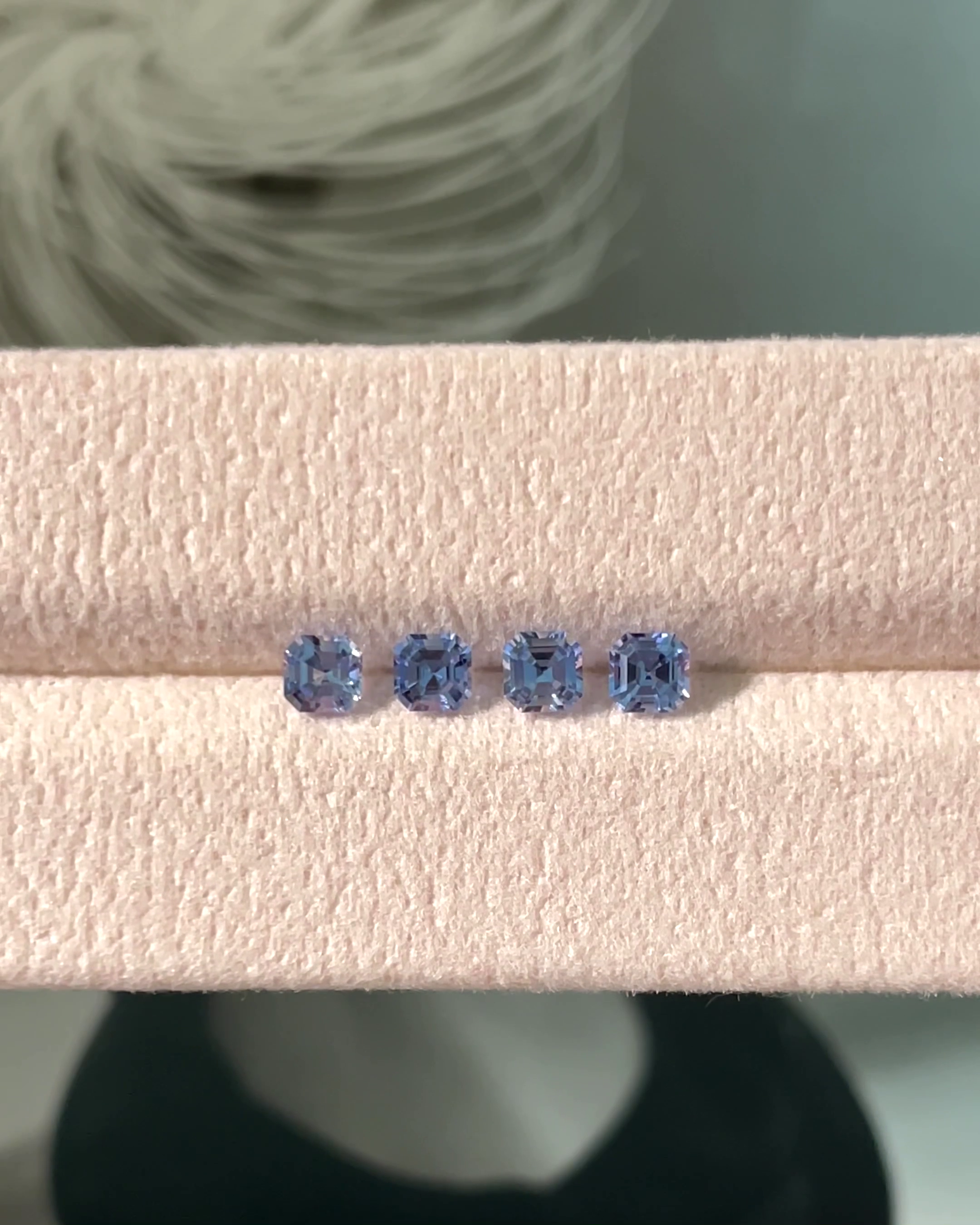 1.58 ct Blue Asscher cut Sapphires from Madagascar 🇲🇬