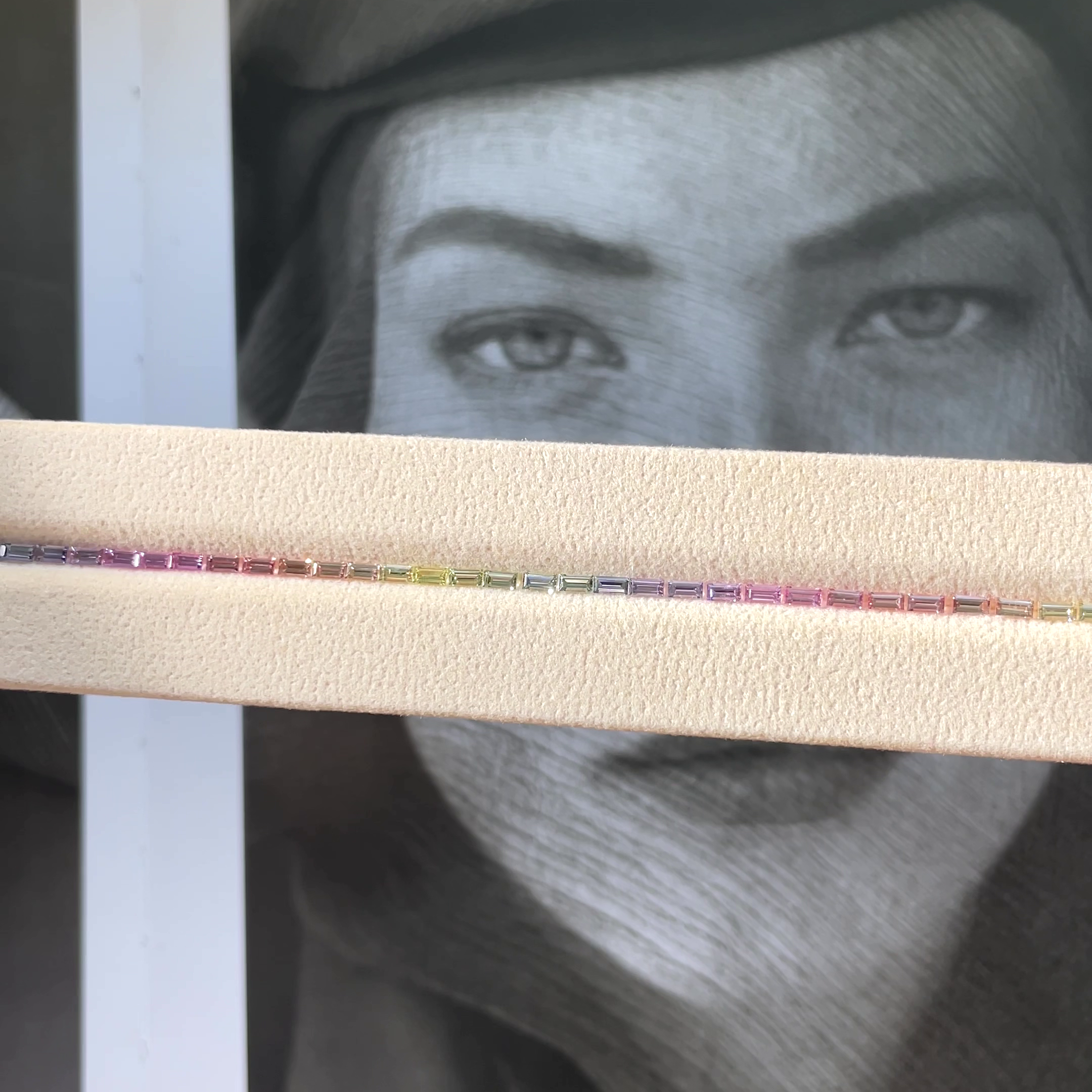 4.42 ct Rainbow Sapphire Baguettes (35 pieces) from Madagascar 🇲🇬