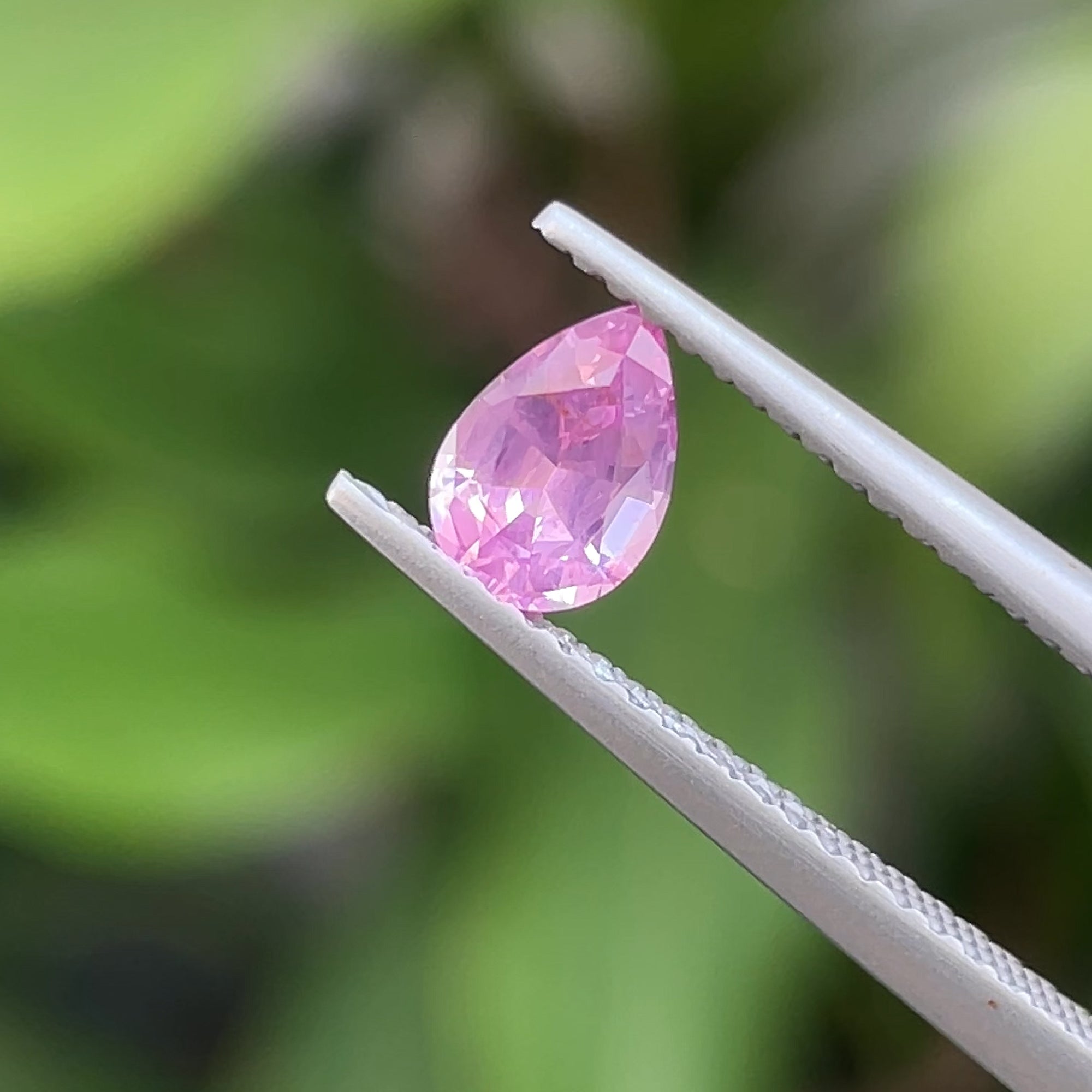 0.56 ct Milky Mahenge Spinel from Tanzania, precision cut, face-up, view 8