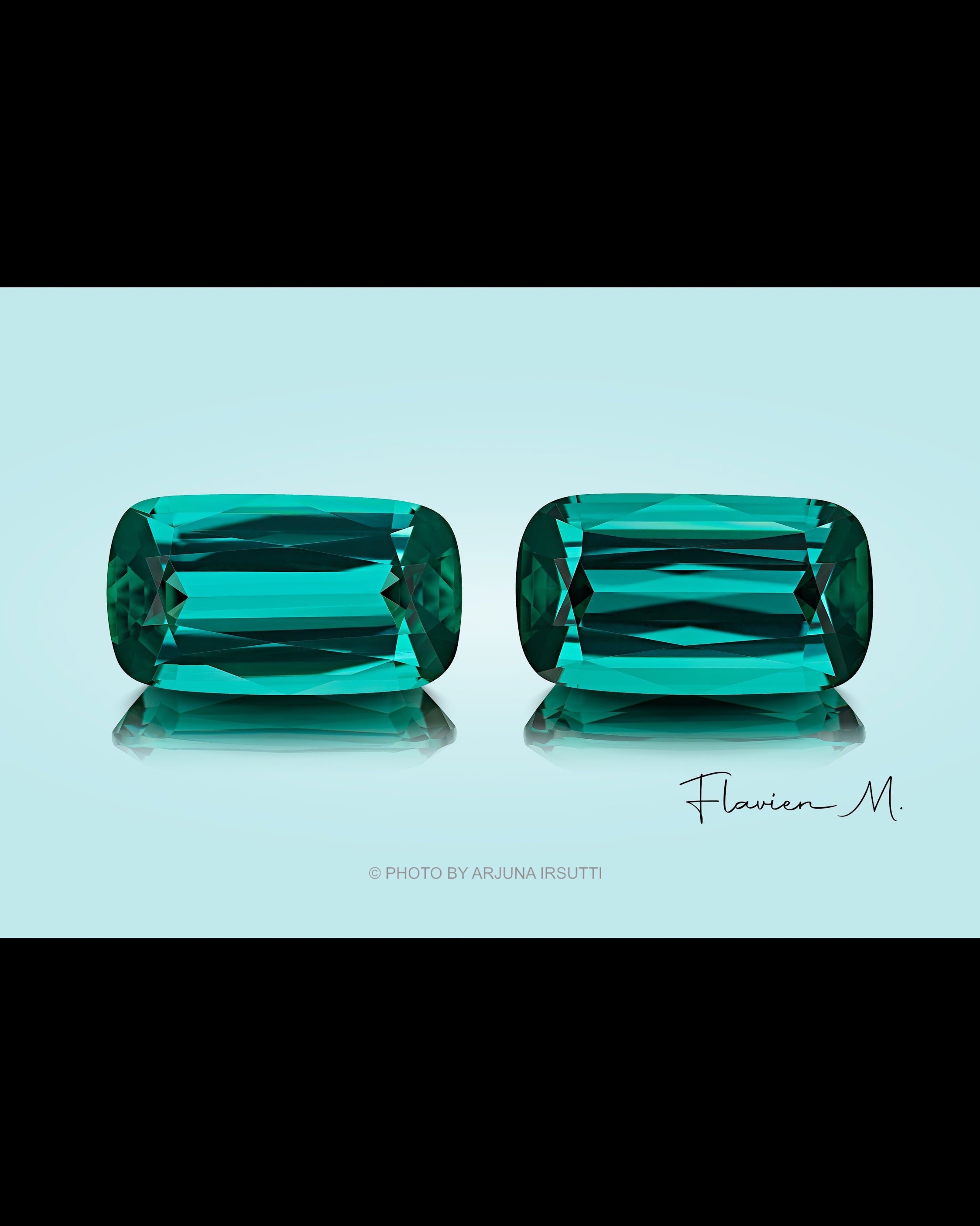 4.19 ct Lagoon Tourmaline Matching Pair 🇦🇫