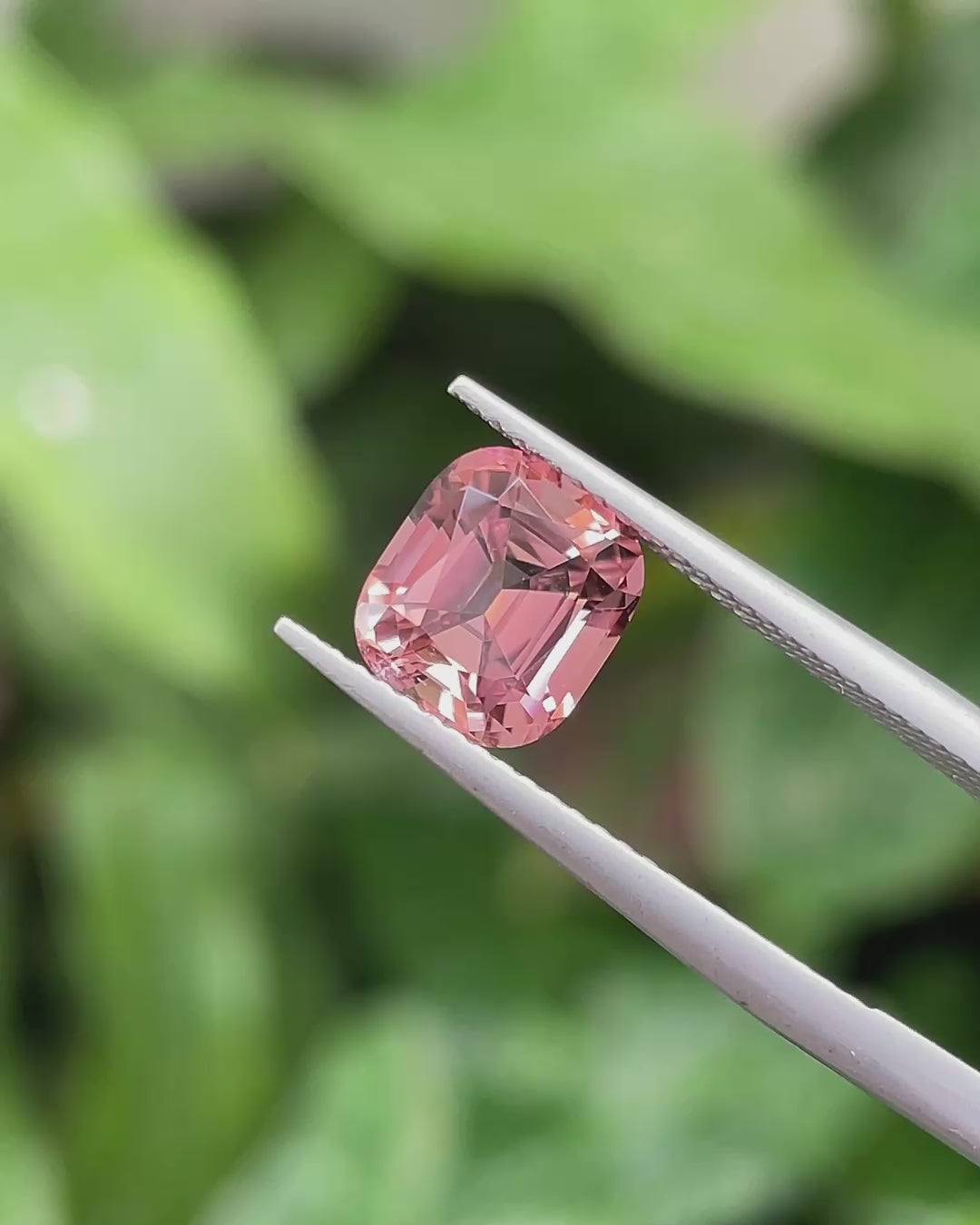 2.25 ct Peach Tourmaline from Congo, face-up, view 2