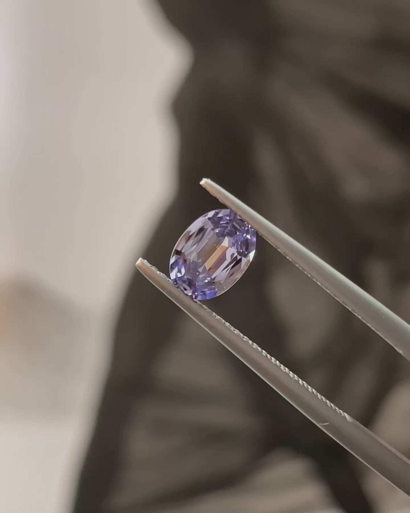 0.94 ct Color-Shift Sapphire from Sri Lanka, precision cut, view 2