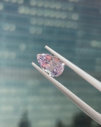 0.92 ct Wisteria Spinel from Tanzania, precision cut, face-up, view 4