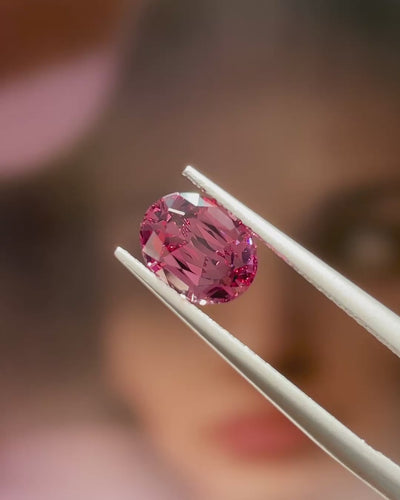 1.96 ct Mahenge Garnet From Tanzania, precision cut, face-up, view 5