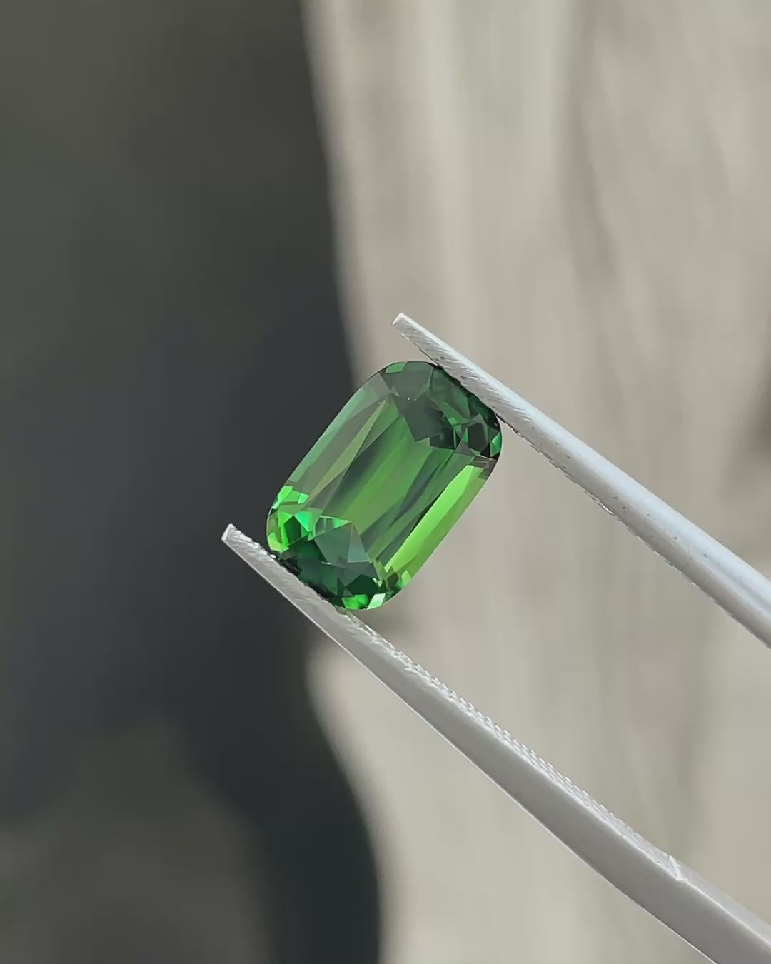 1.82 ct Chrome Tourmaline from Tanzania, precision cut, view 1