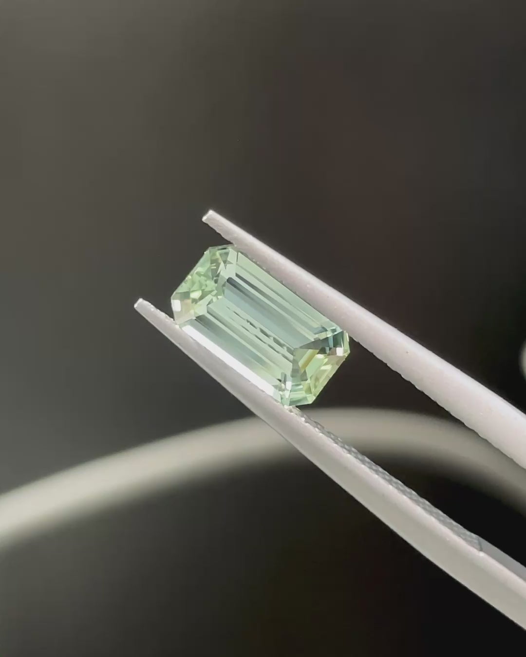 1.17 ct Mint Tourmaline from Congo, precision cut, view 4