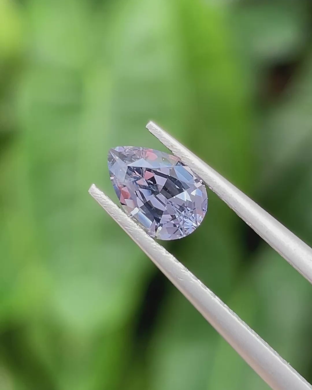1.17 ct Steel Blue Spinel from Mahenge, precision cut, view 6