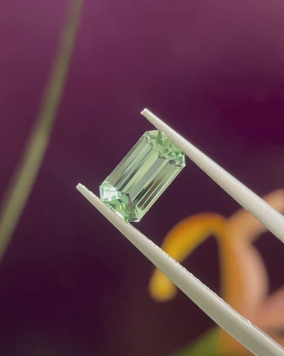 1.17 ct Mint Tourmaline from Congo, precision cut, view 6