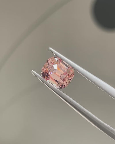 1.74 ct Peachy-Pink Mahenge Garnet, precision cut, face-up, view 6