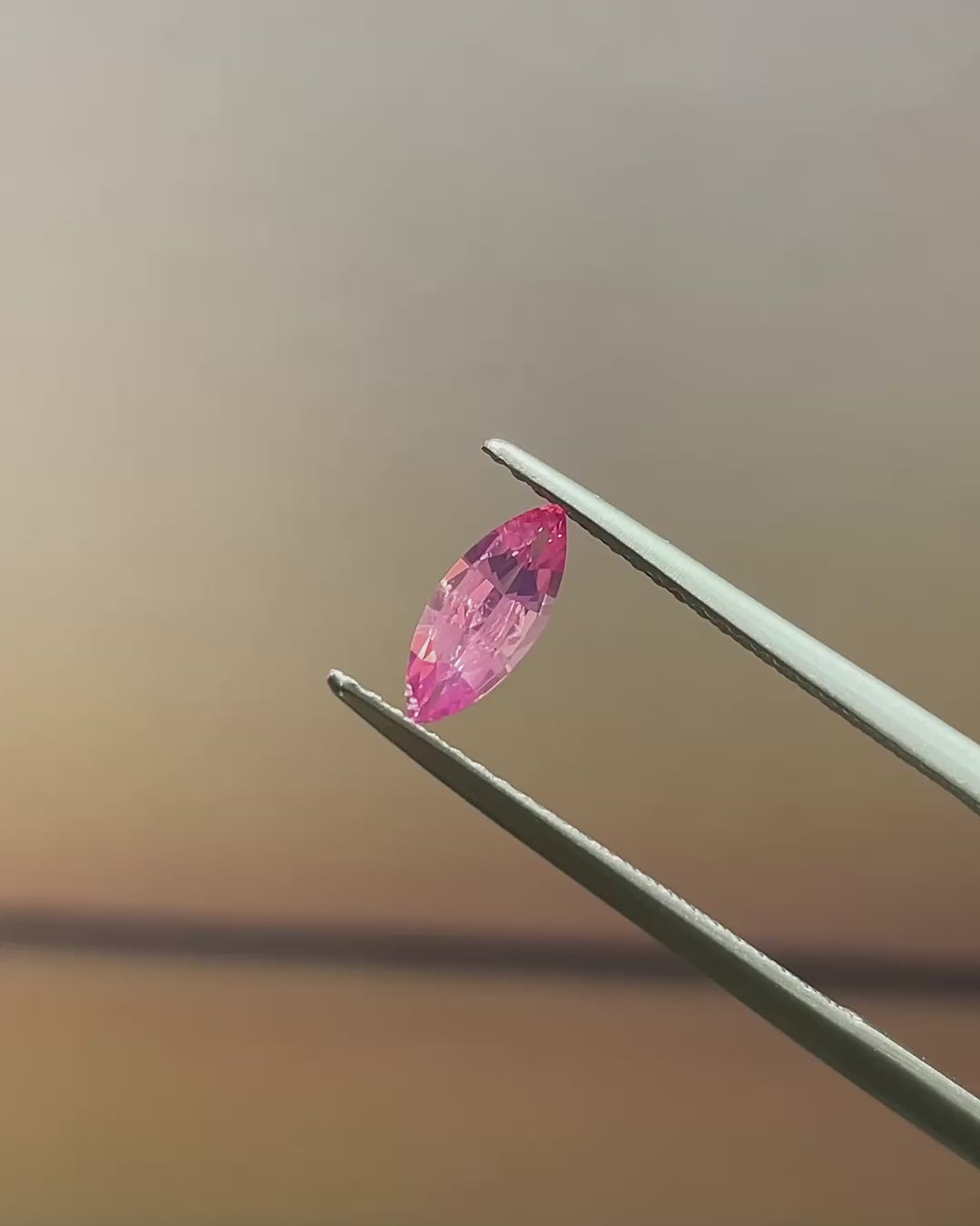0.41 ct Hot Pink Mahenge Spinel from Tanzania 🇹🇿, Precision Cut, view 2