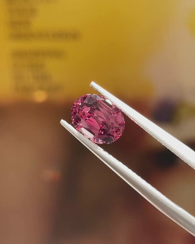 1.96 ct Mahenge Garnet From Tanzania, precision cut, face-up, view 4