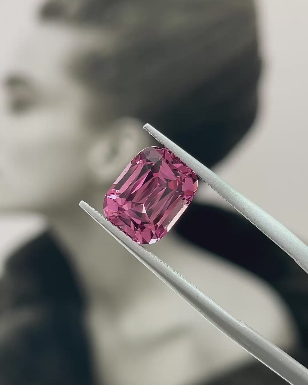 3.40 ct Mahenge Garnet From Tanzania, precision cut, face-up, view 2