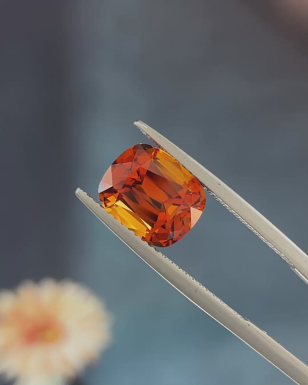 3.36 ct Santa Ana Madeira Citrine from Brazil, precision cut, view 1