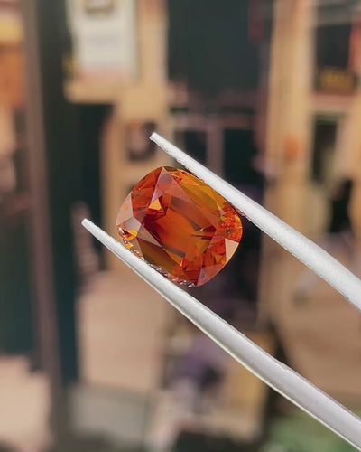 3.36 ct Santa Ana Madeira Citrine from Brazil, precision cut, view 7