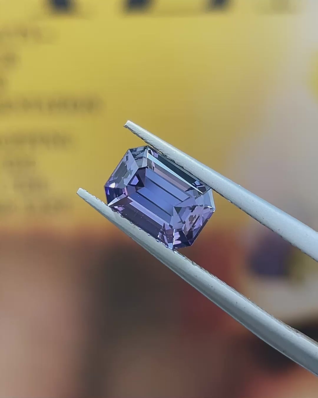 2.11 ct Unheated Peacock Tanzanite, precision cut, view 8
