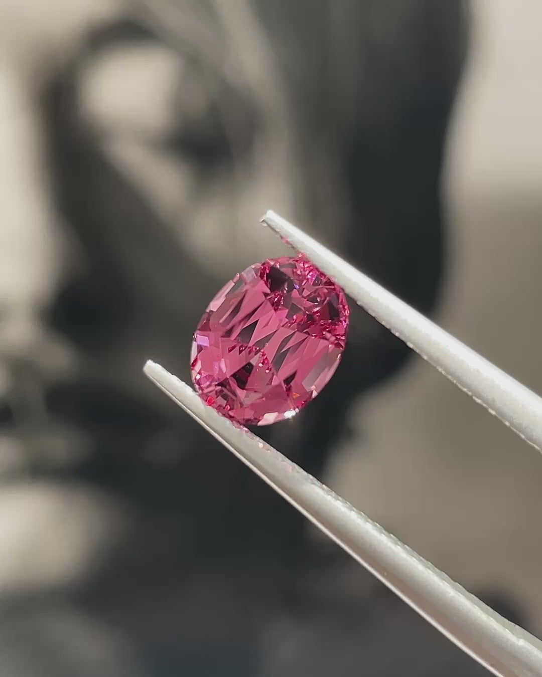 1.96 ct Mahenge Garnet From Tanzania, precision cut, face-up, view 1