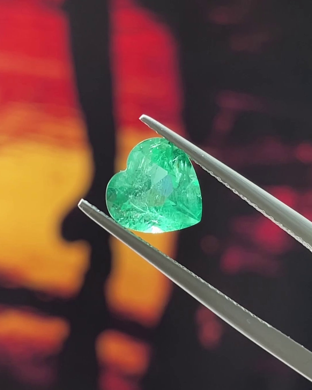 1.68 ct Frosty Mint Emerald Heart from Brazil 🇧🇷