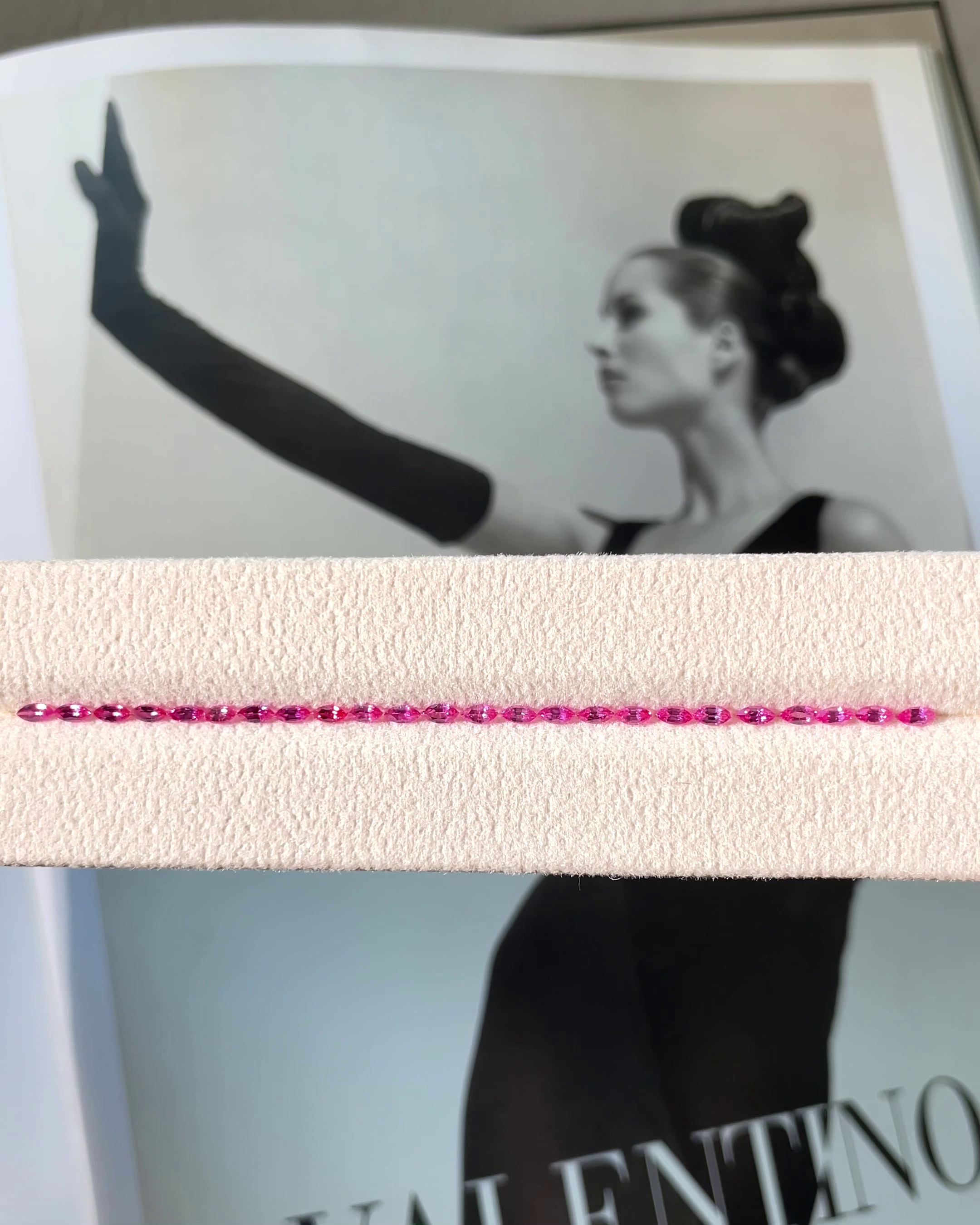 1.95 ct Hot Pink Sapphire Marquise Set (24 Pieces) from Madagascar 🇲🇬