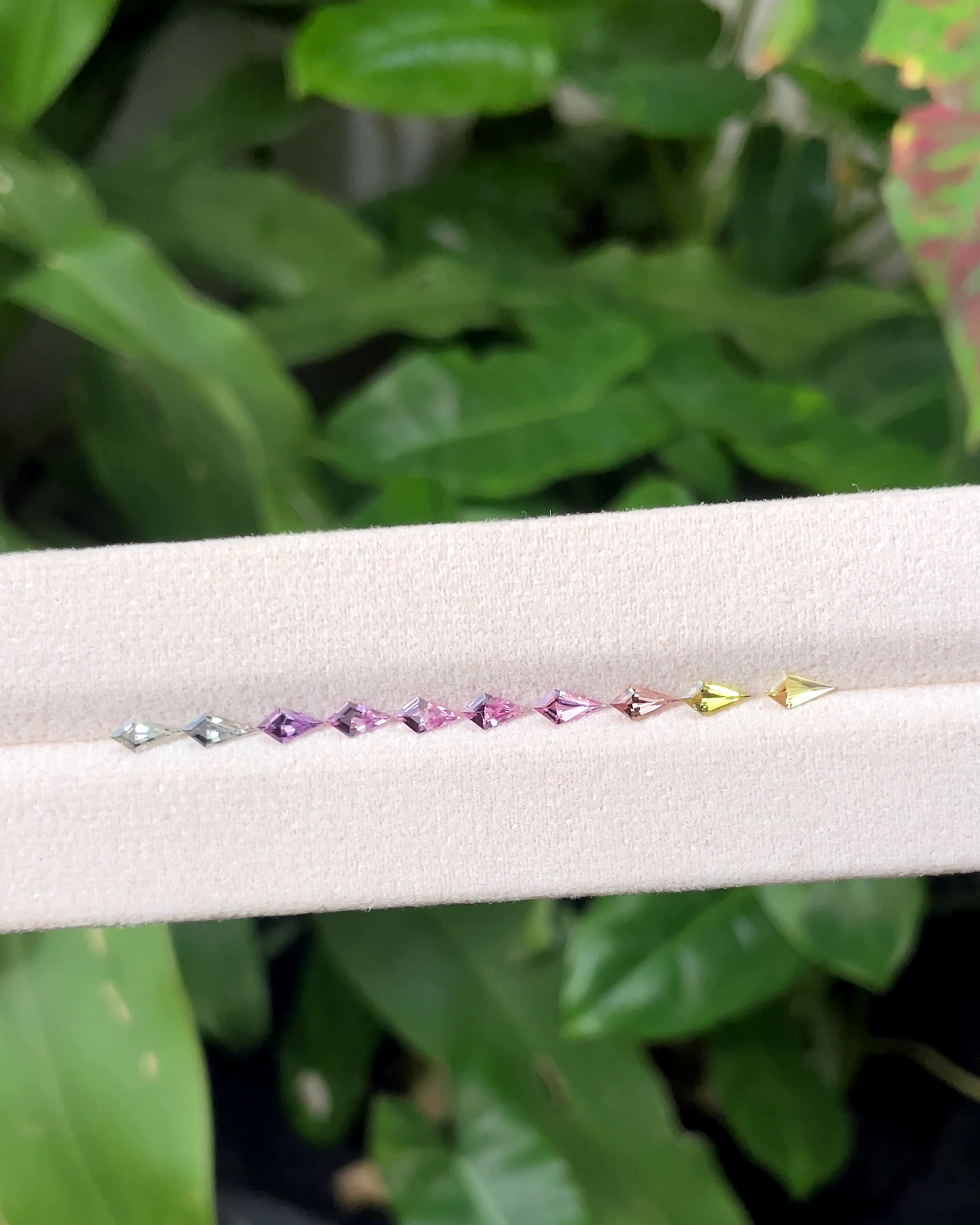 1.69 ct Kite Sapphire Set (10 pieces) from Madagascar 🇲🇬